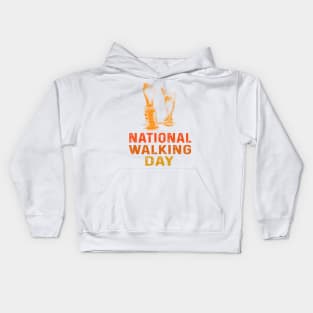 National Walking Day Kids Hoodie